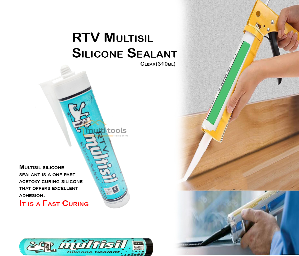 Rtv Multisil Silicone Sealant (Clear)